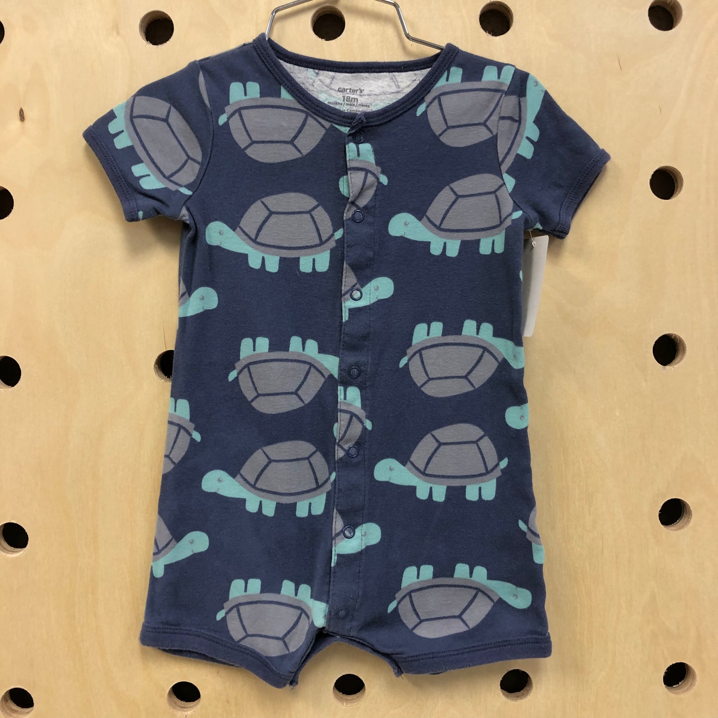 Navy Turtle Romper