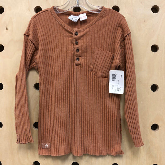 Earth Tone Ribbed Top