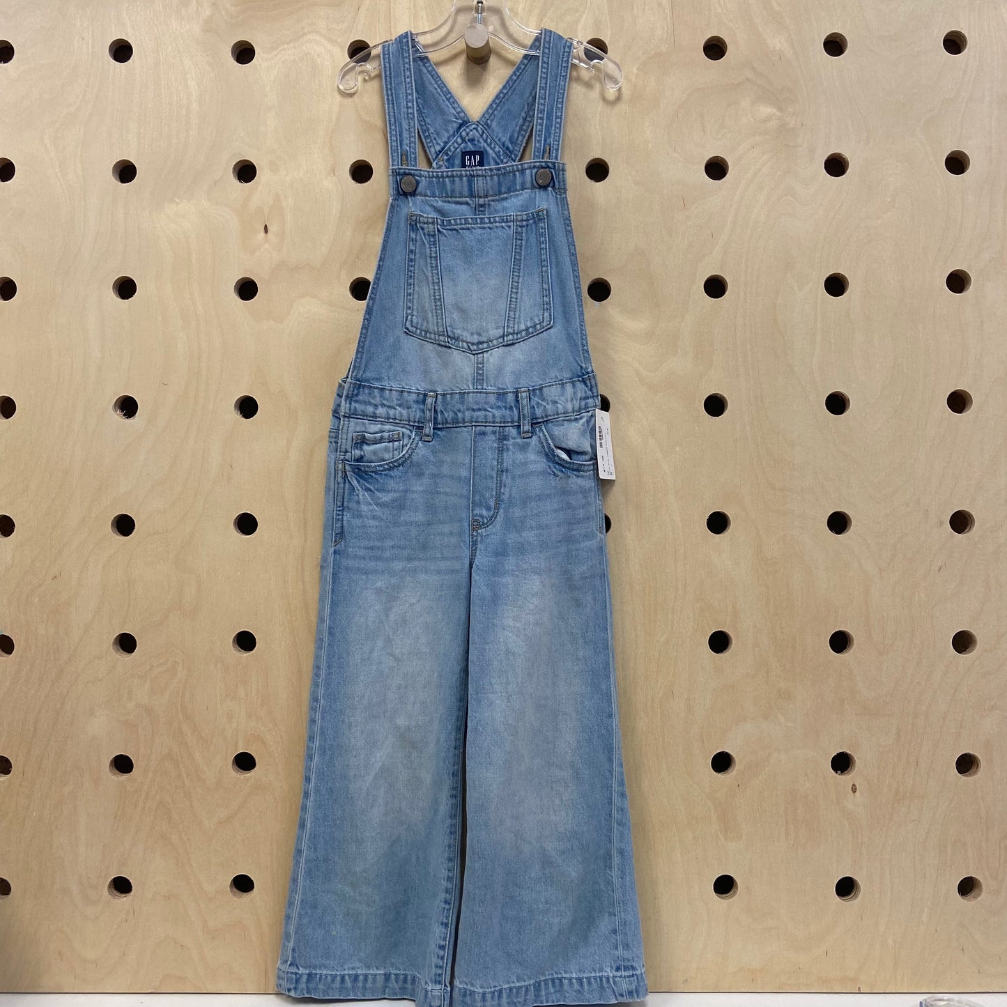 Denim Wide Legged Overalls