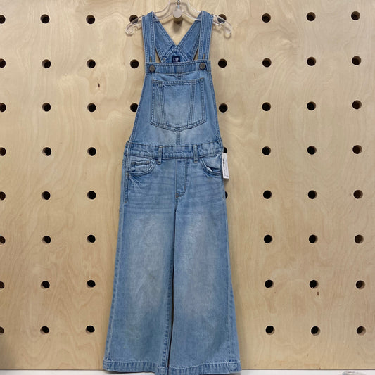 Denim Wide Legged Overalls