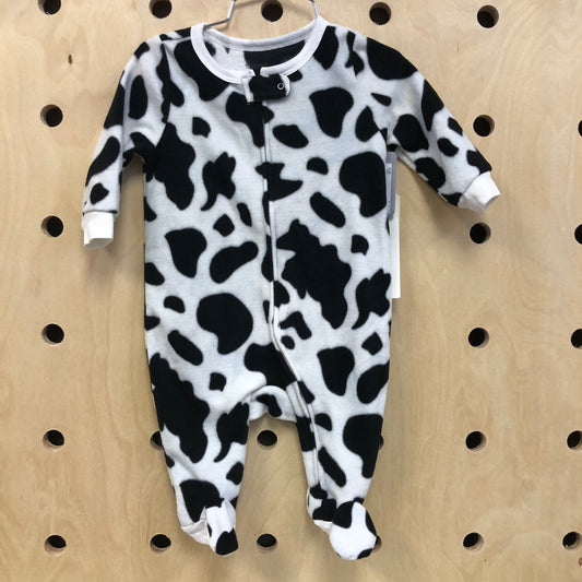 Cowprint Zippered Footies NEW!