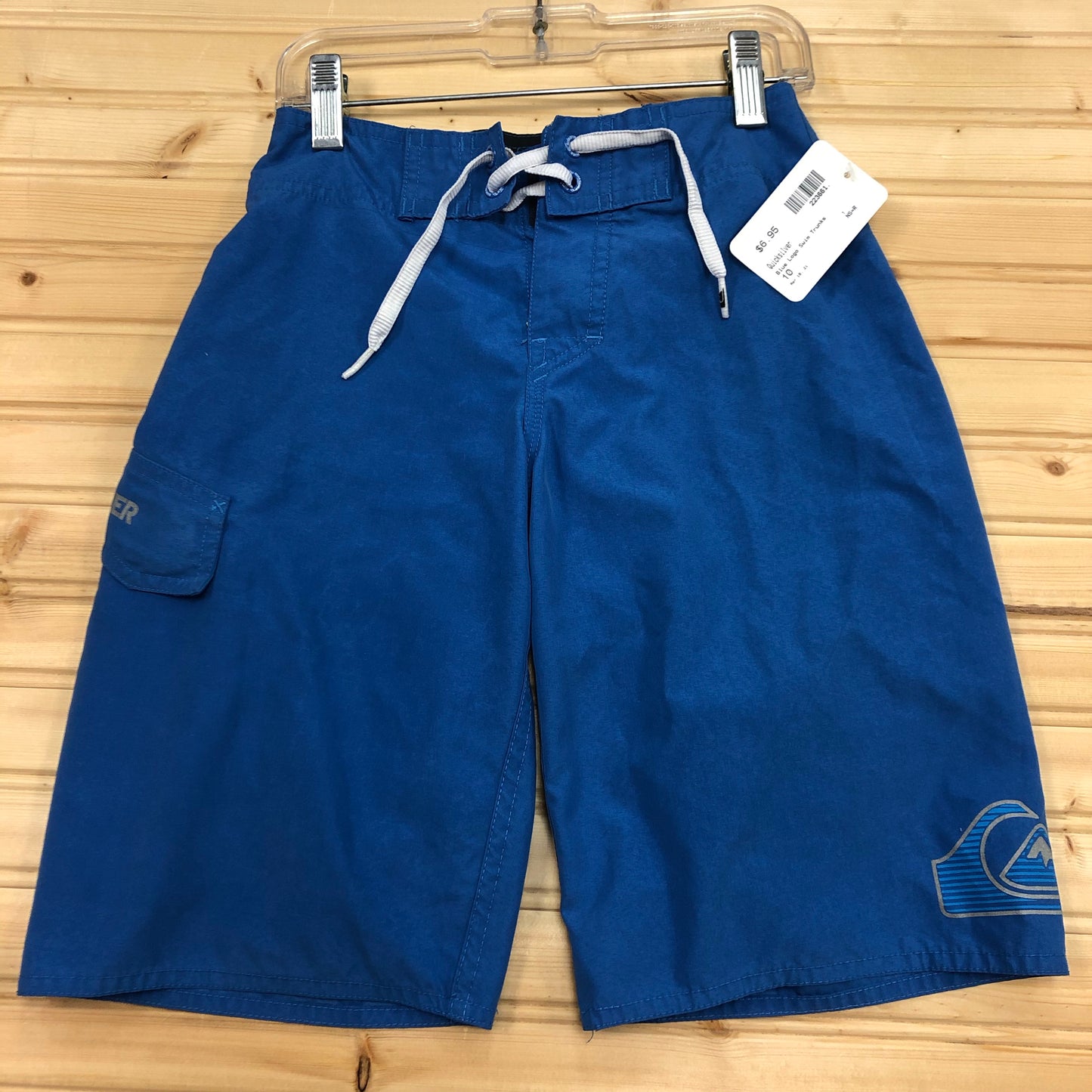 Blue Logo Swim Trunks