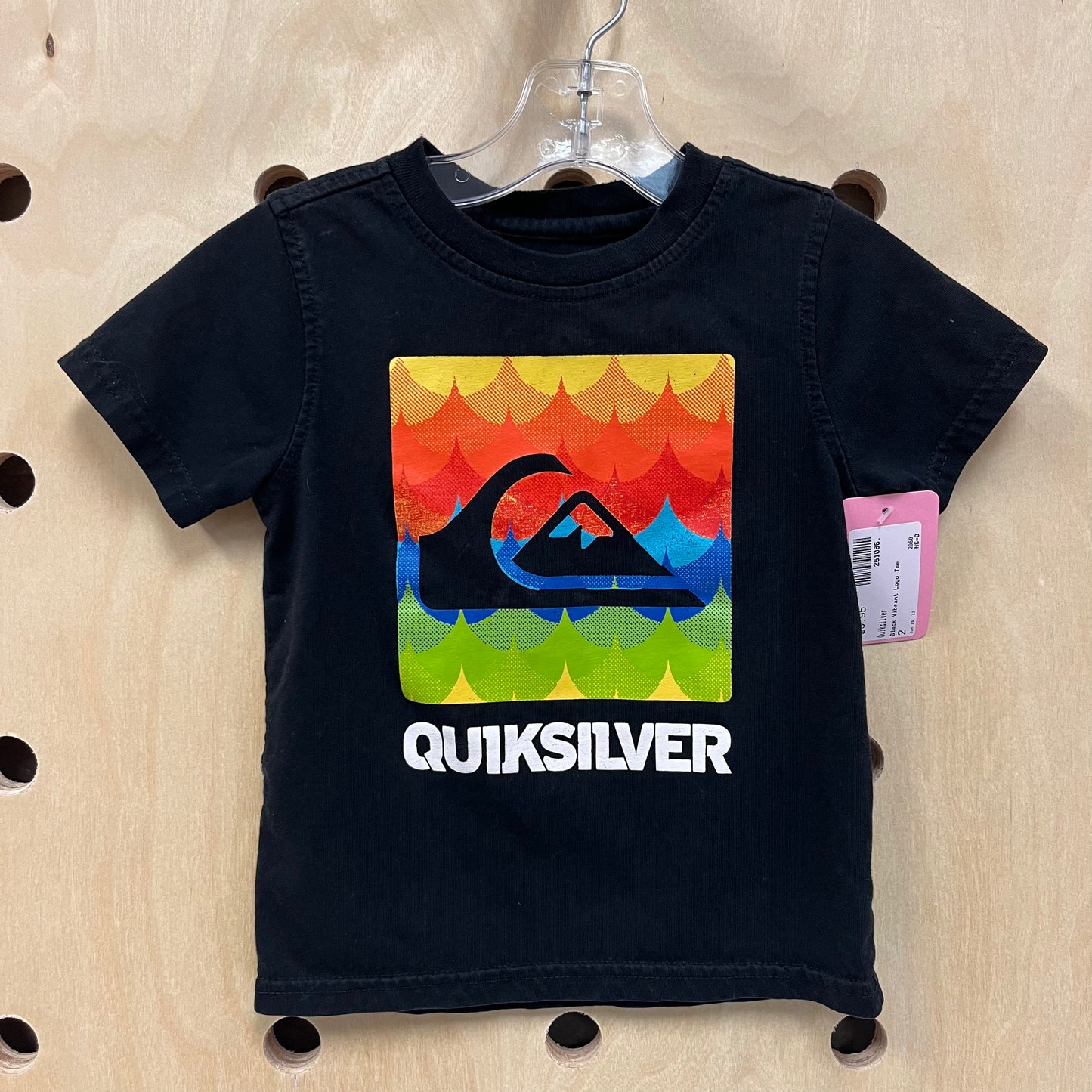 Black Vibrant Logo Tee