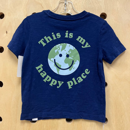 Blue Happy Place Earth Tee