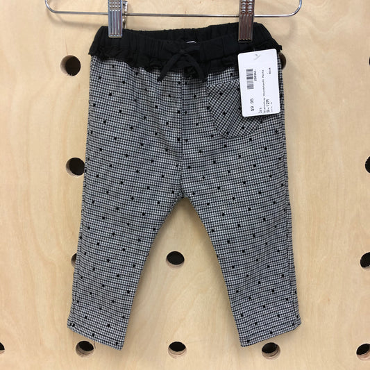 Black+Grey Houndstooth Pants