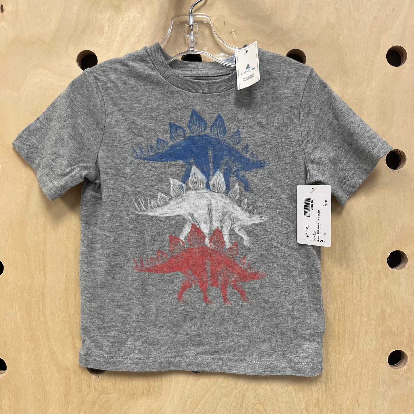 Grey RWB Dino Tee NEW!
