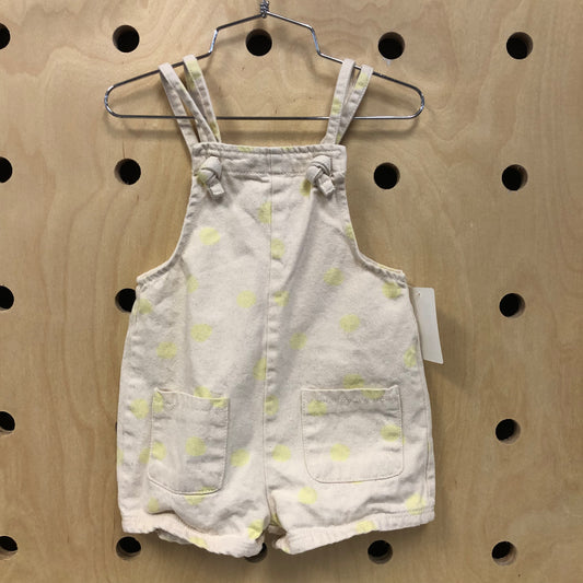 Cream/Lime Polka Dot Romper NEW!