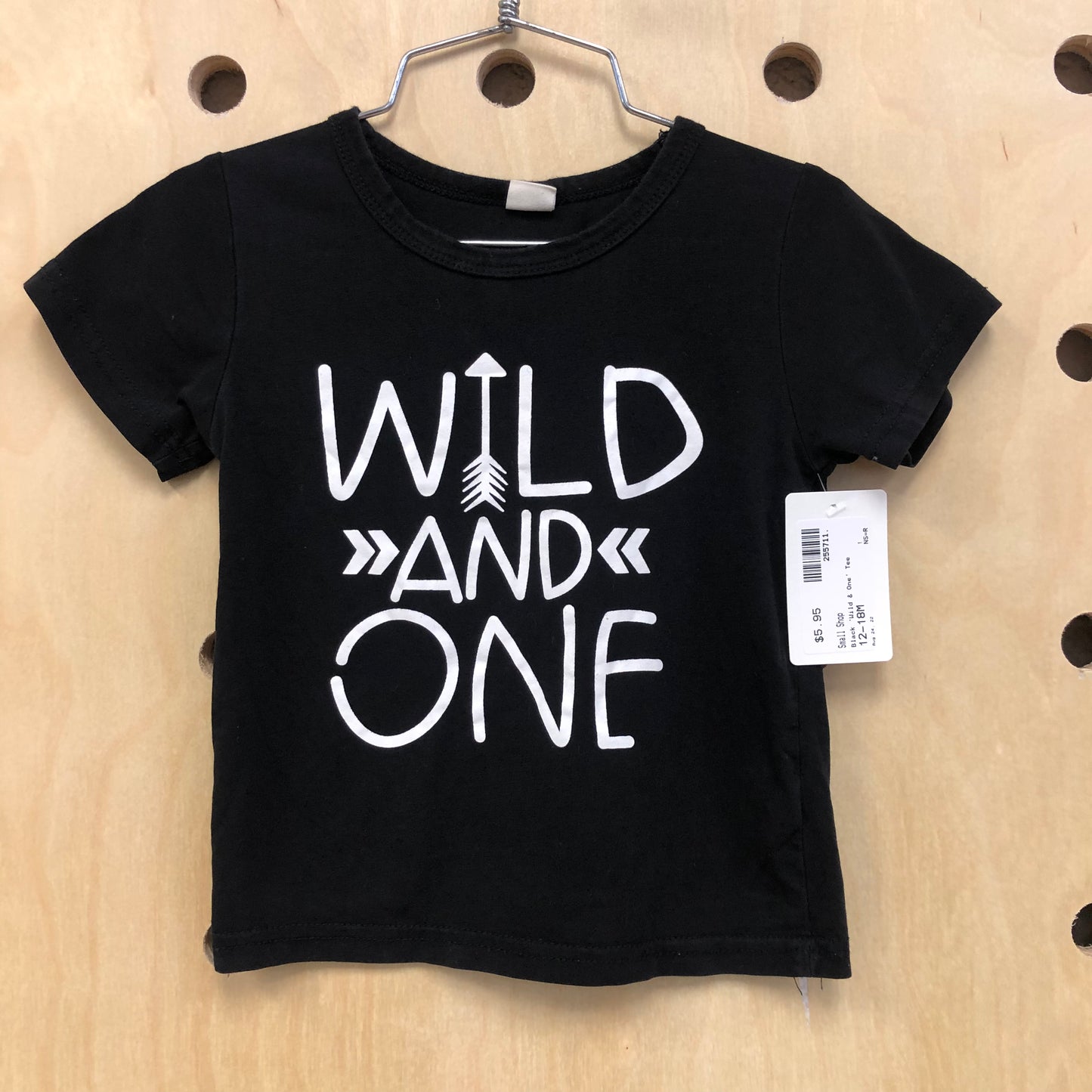 Black 'Wild & One' Tee