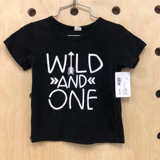 Black 'Wild & One' Tee