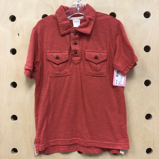 Coral Pocket Polo