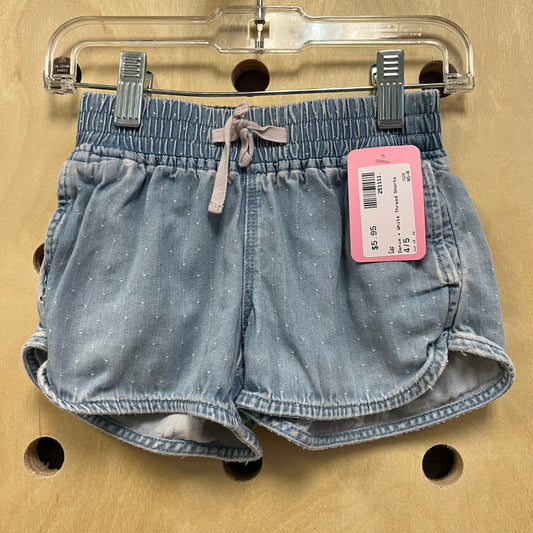 Denim + White Thread Shorts