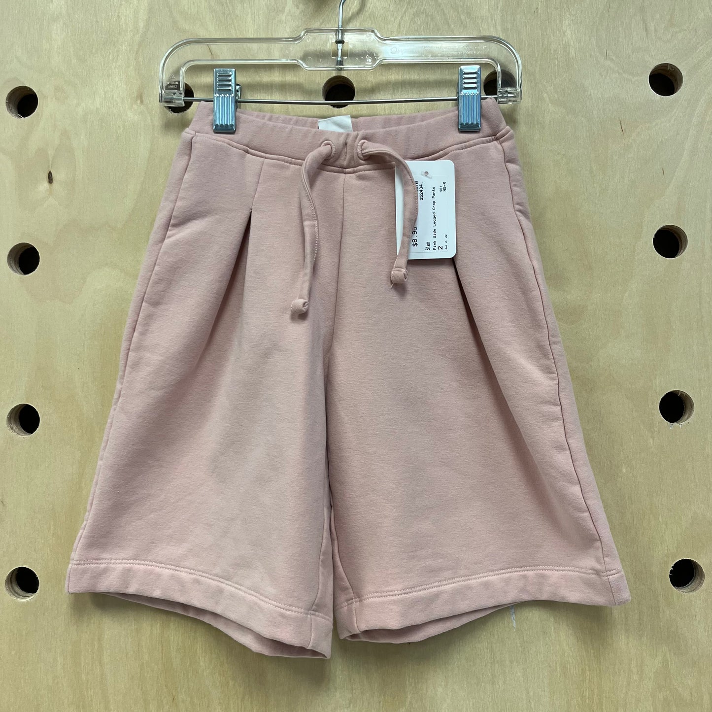 Pink Wide Legged Crop Pants