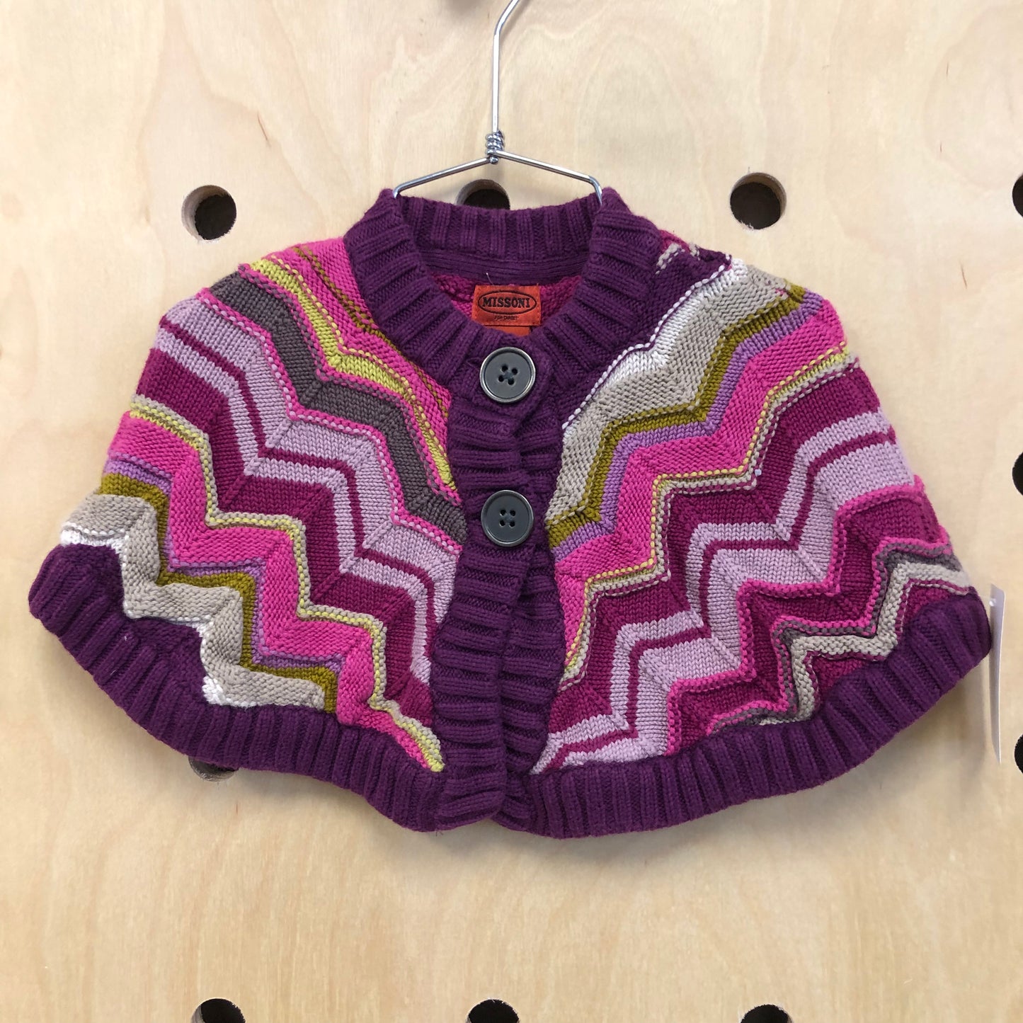 Purple Knit Poncho