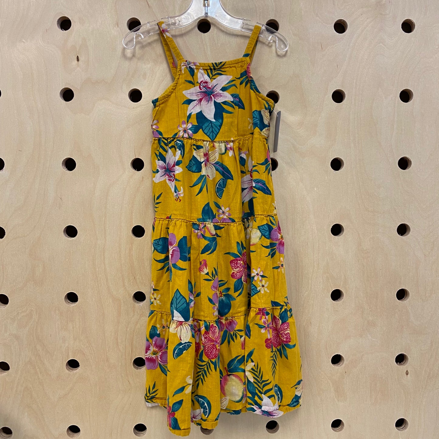 Mustard Floral Dress