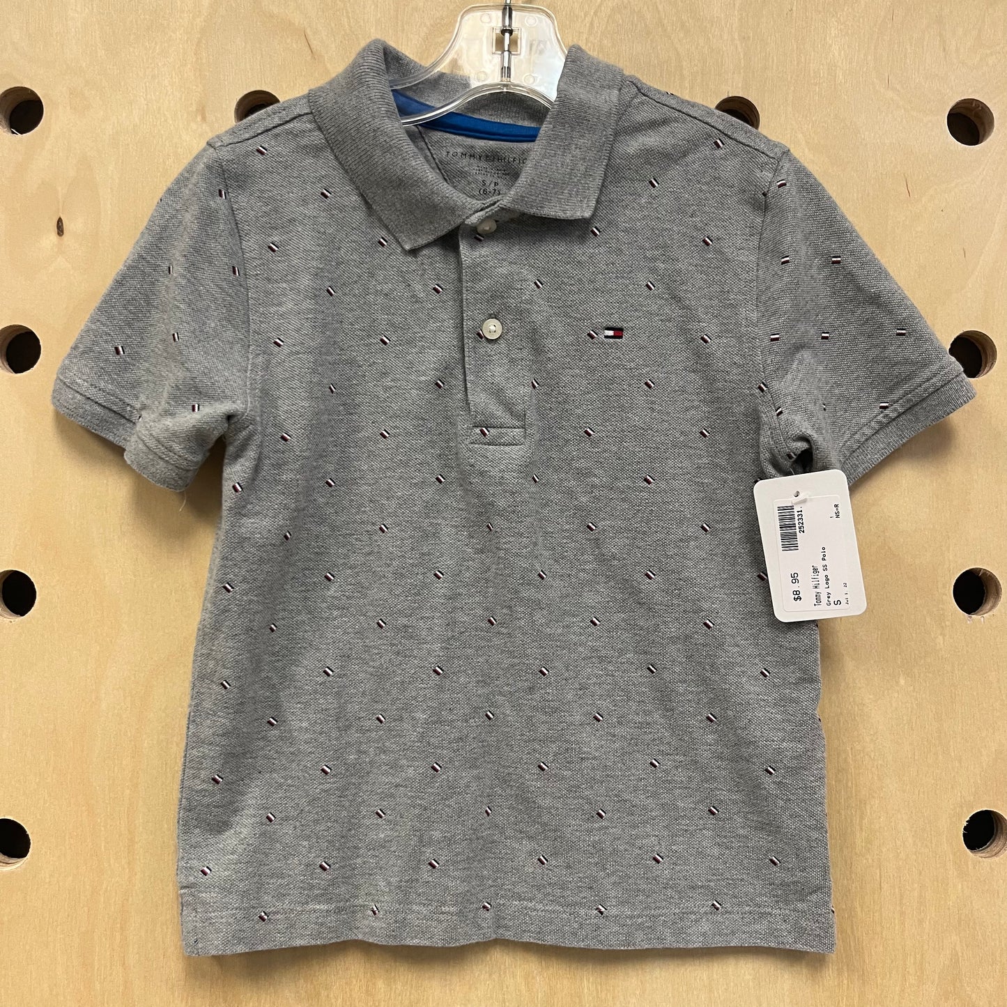 Grey Logo SS Polo