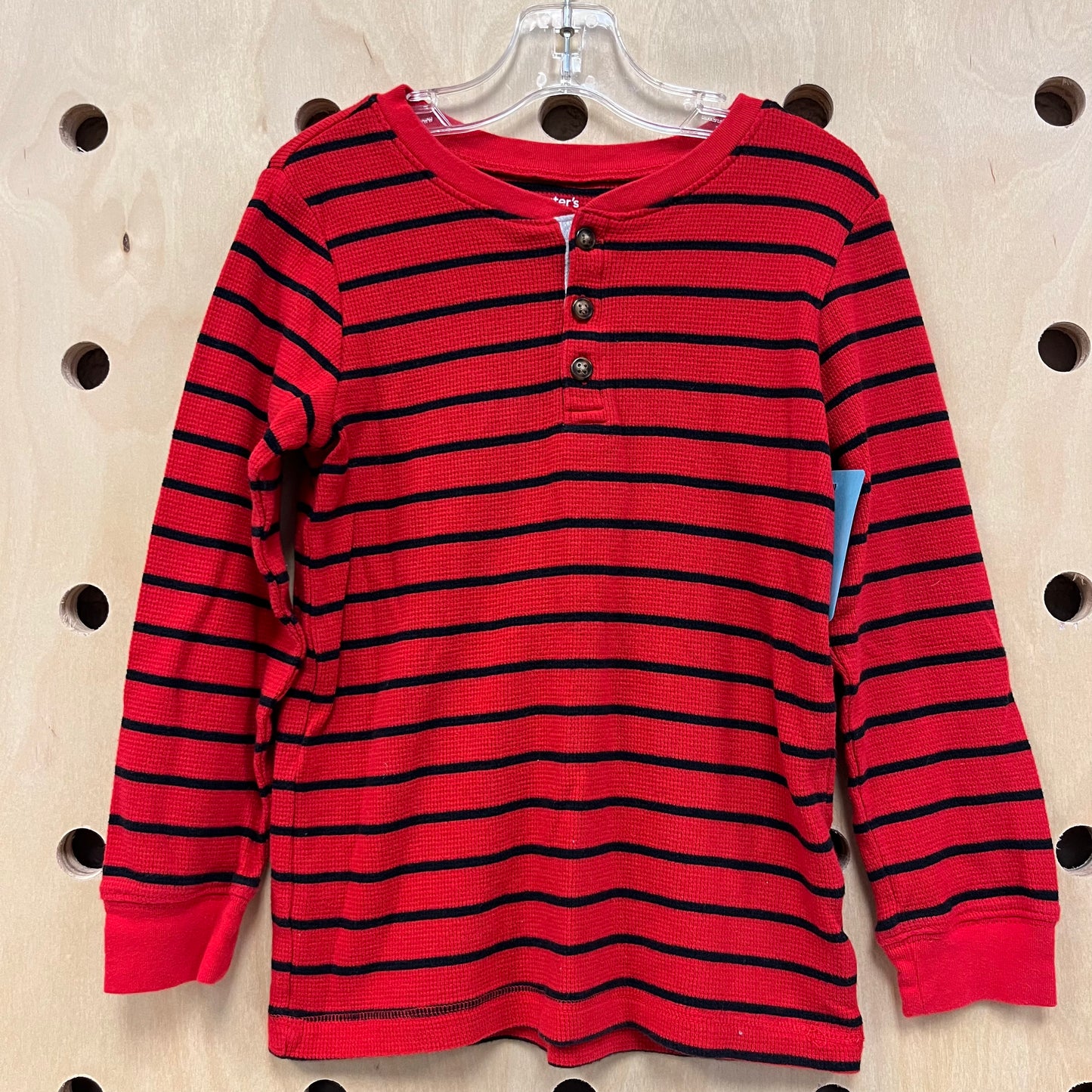 Red + Black Thermal Henley