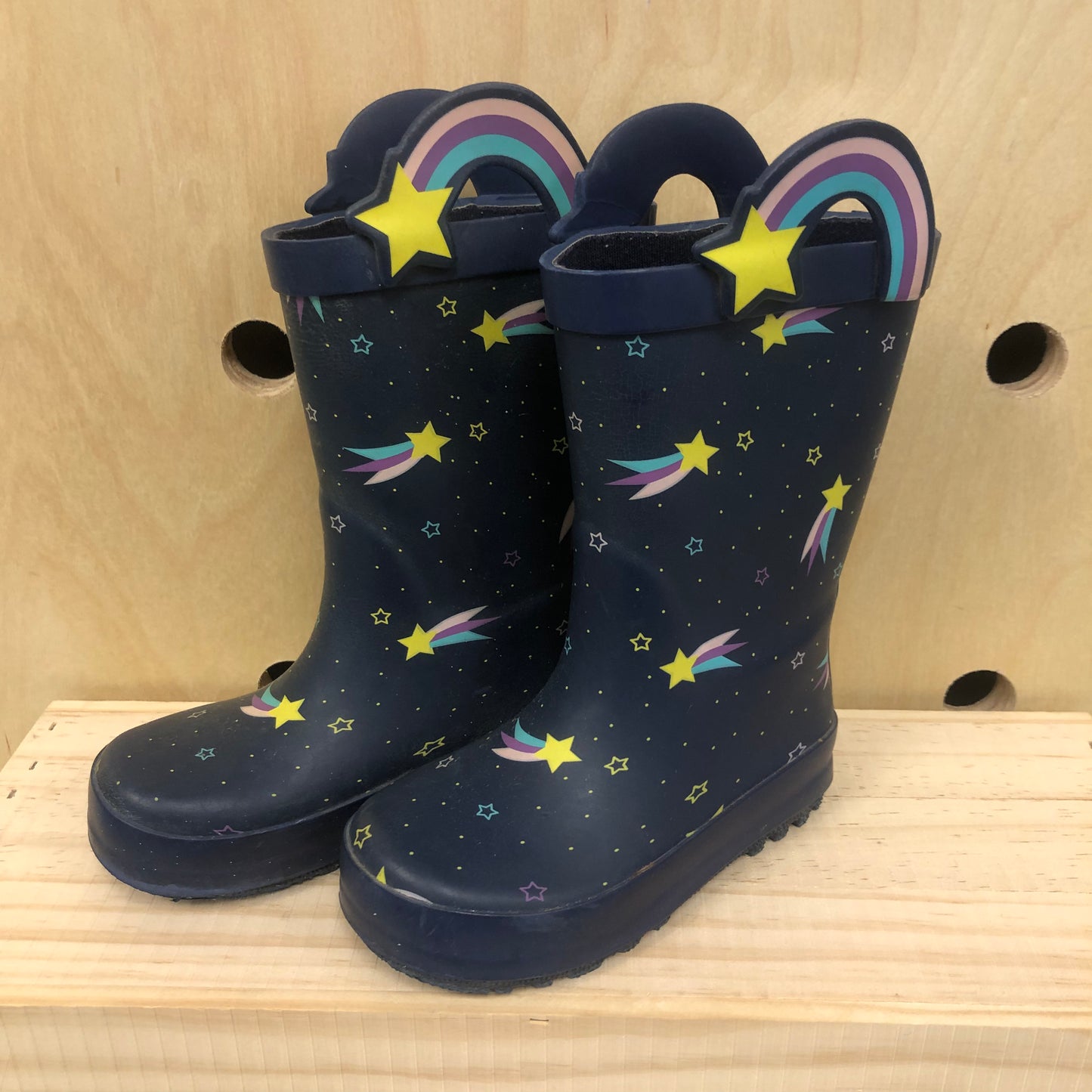 Blue Shooting Star Rain Boots