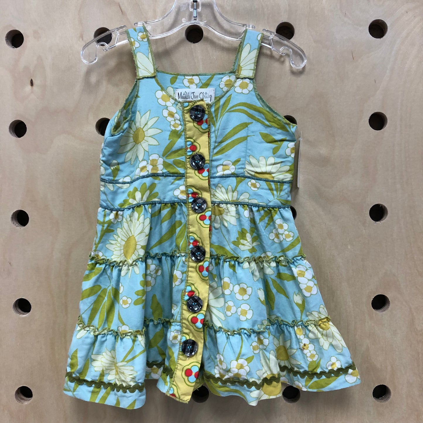 Blue+Lime Floral Dress