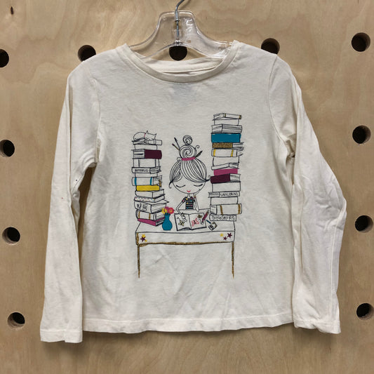 Cream Smart Girl Tee
