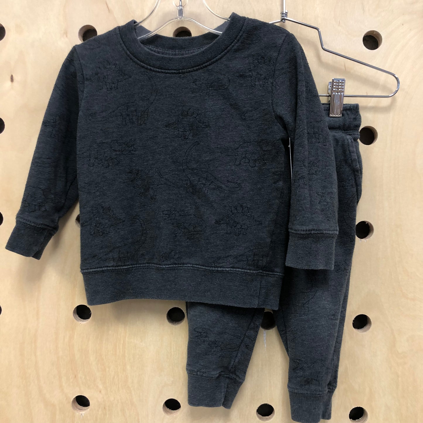 Charcoal Grey Dinos Soft Set