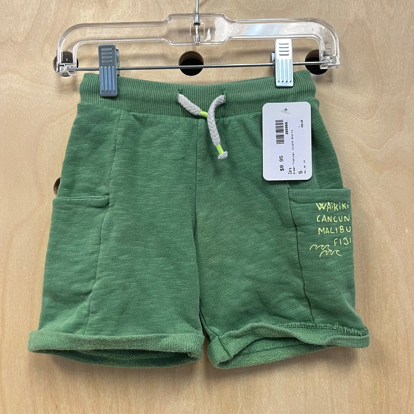 Green Tropical Island Shorts