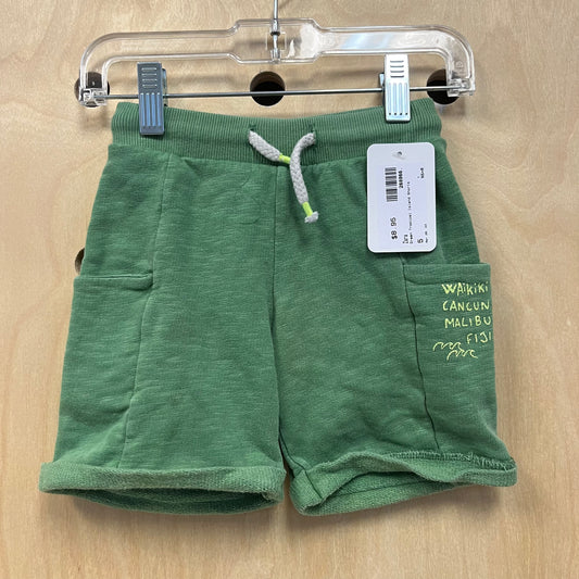 Green Tropical Island Shorts