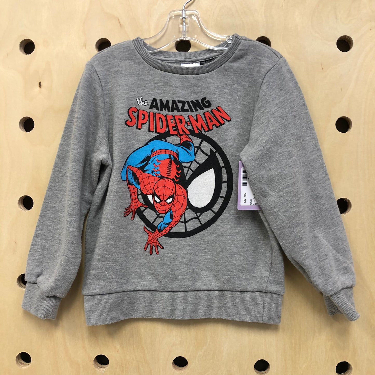 Grey Spiderman Crewneck
