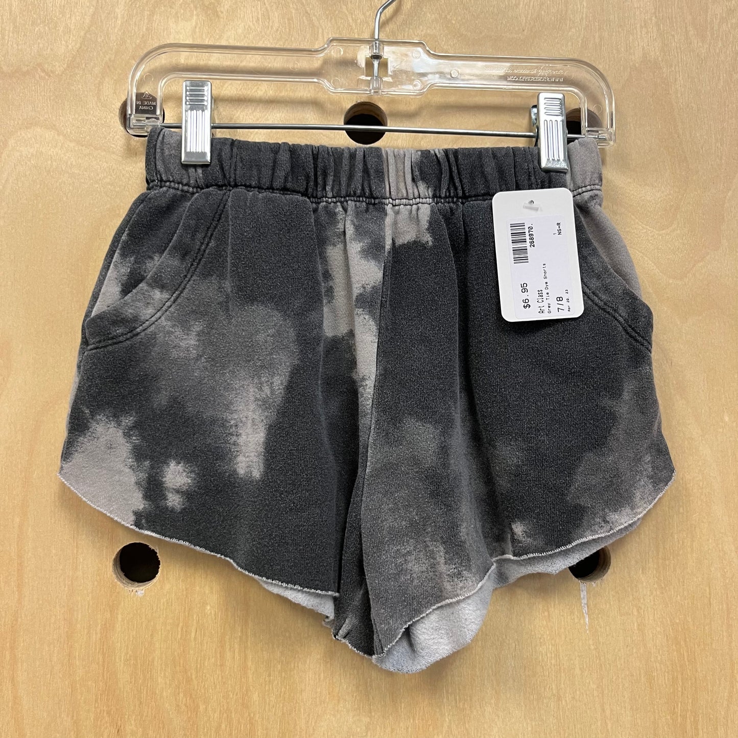 Grey Tie Dye Shorts