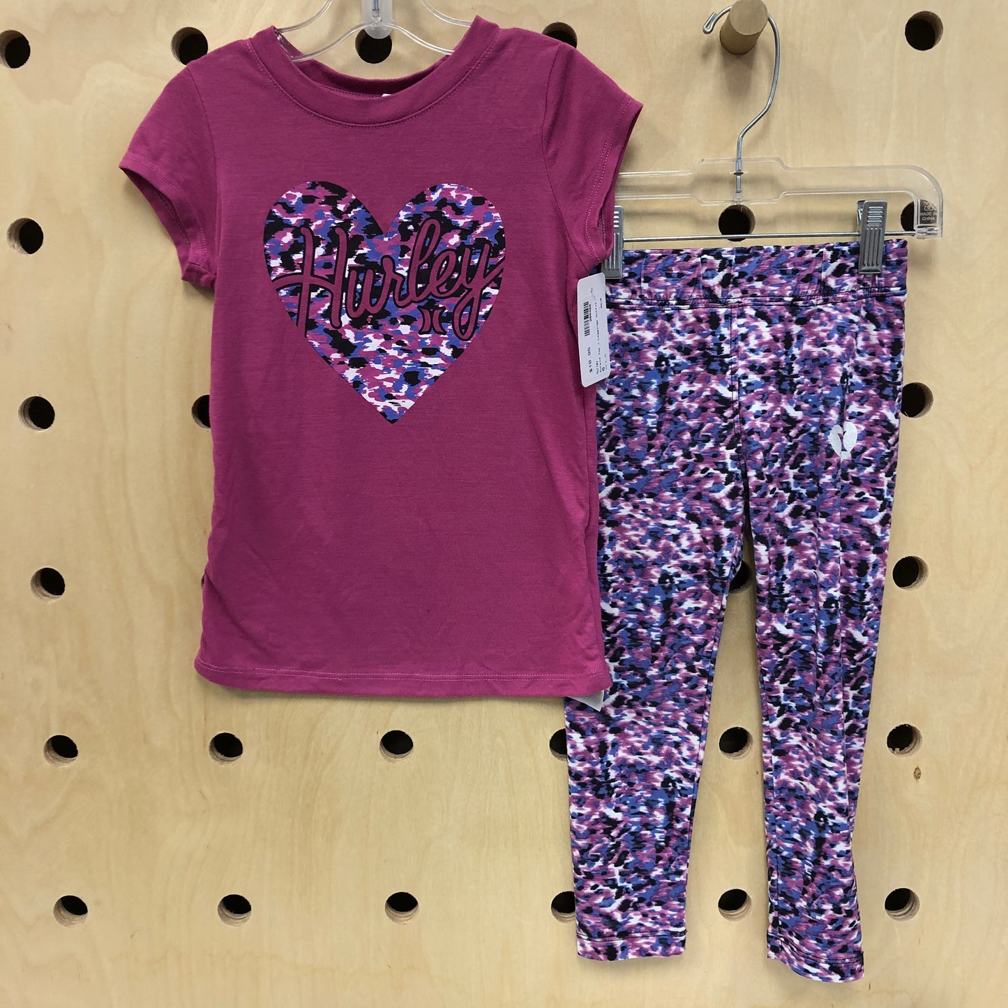 Purple Top + Leggings Outfit