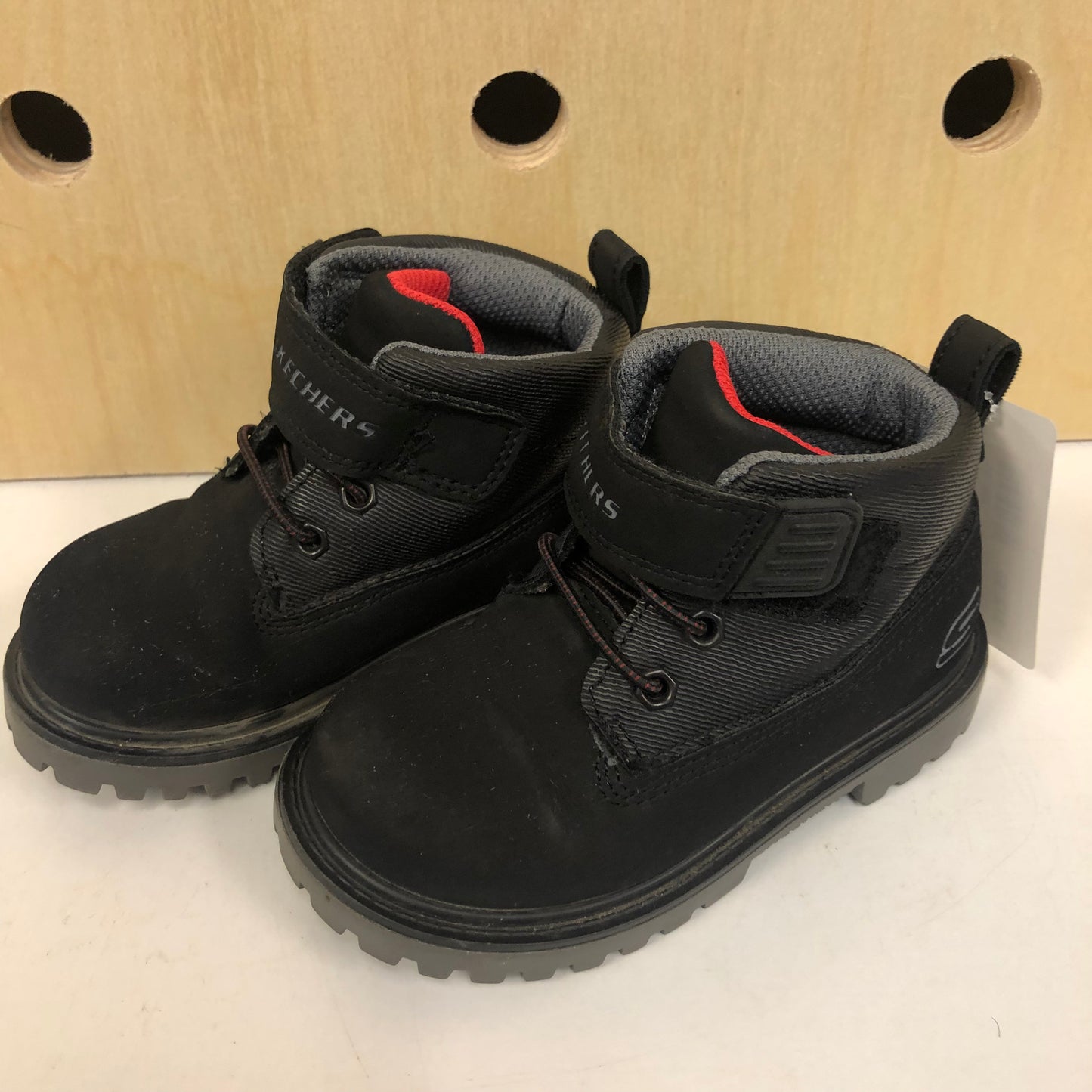 Black Velcro Boots