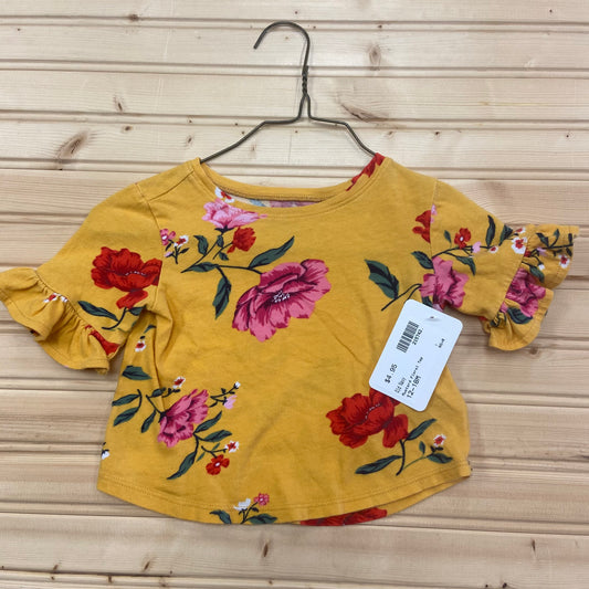 Mustard Floral Top