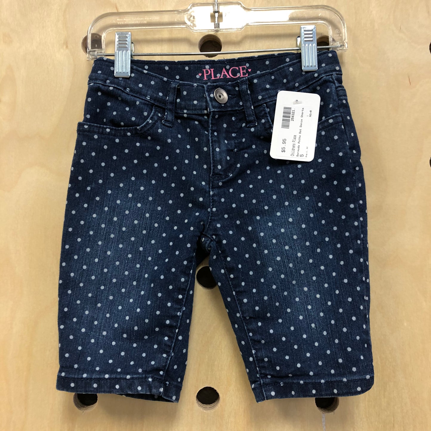 Bermuda Polka Dot Denim Shorts