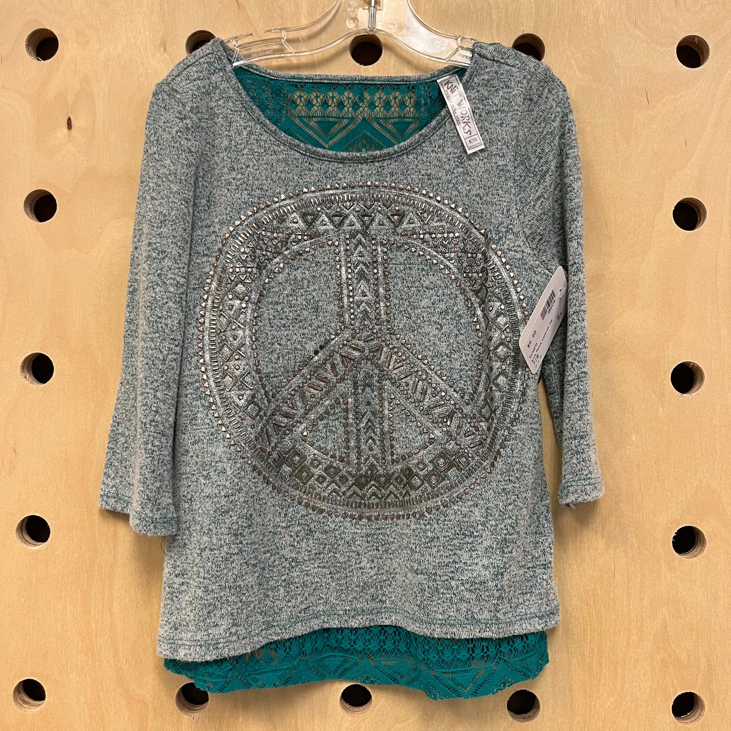Blue Peace Layered Top