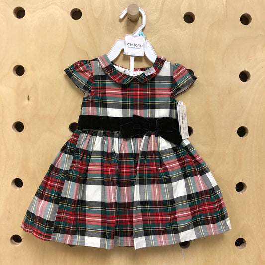 Greeen Plaid Holiday Dress NEW