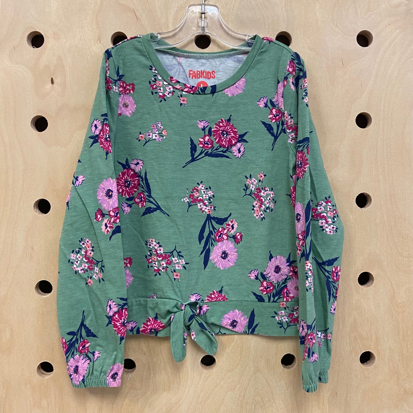 Green Floral Top