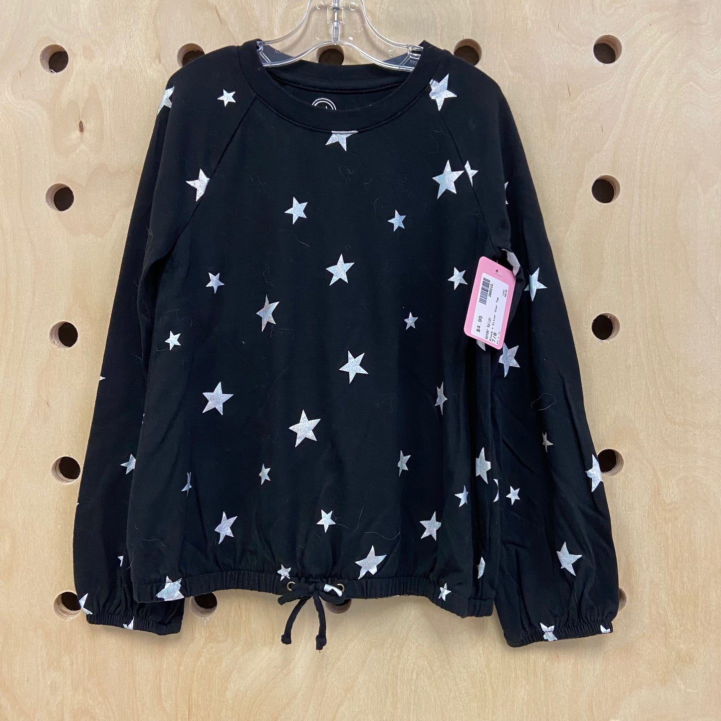 Black + Silver Star Top