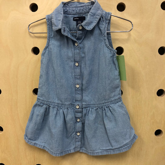 Denim Collar Dress