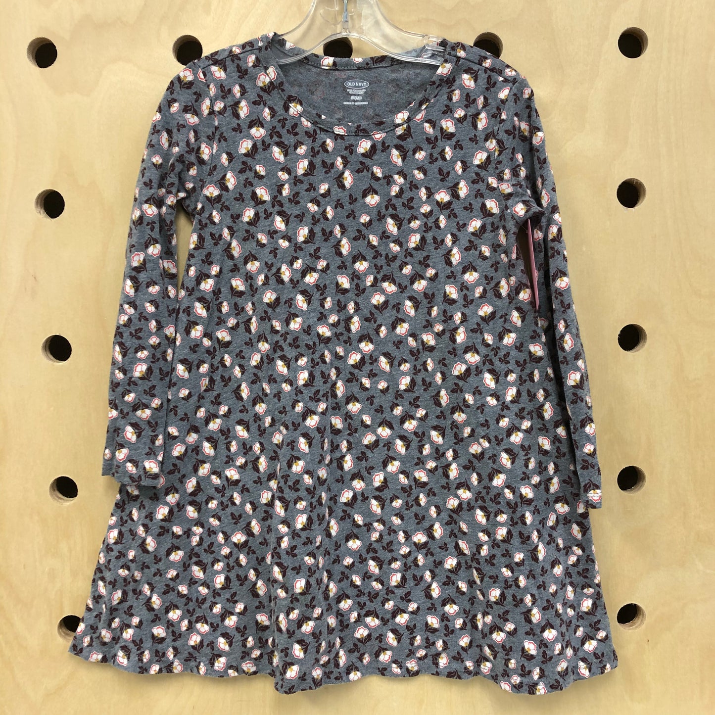Grey Floral Dress