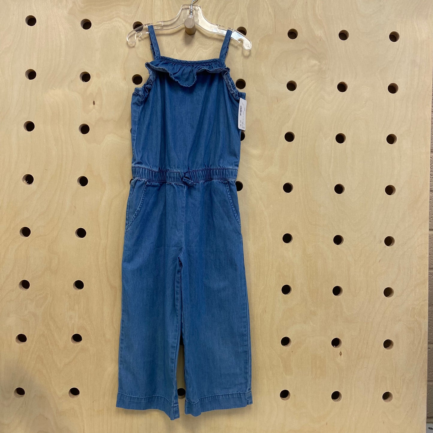 Soft Denim Ruffle Jumper