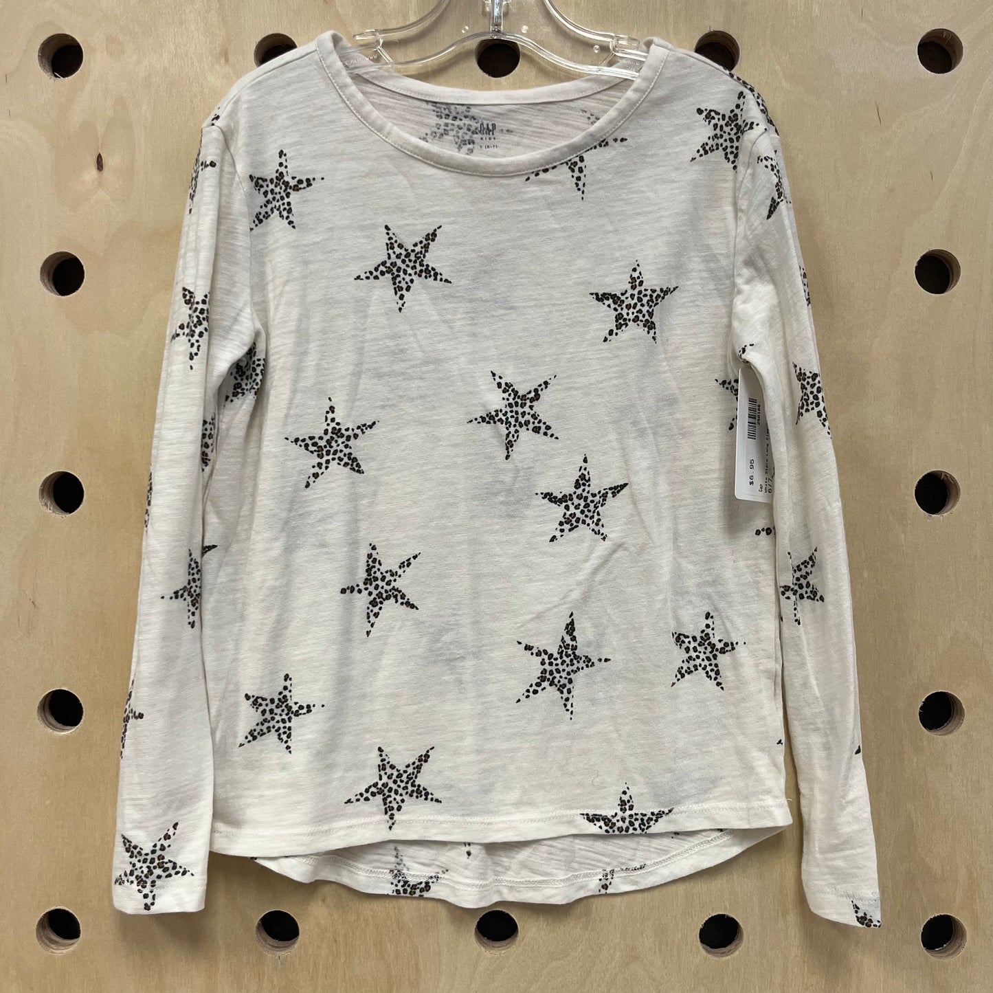 White Stars Long Sleeve Top