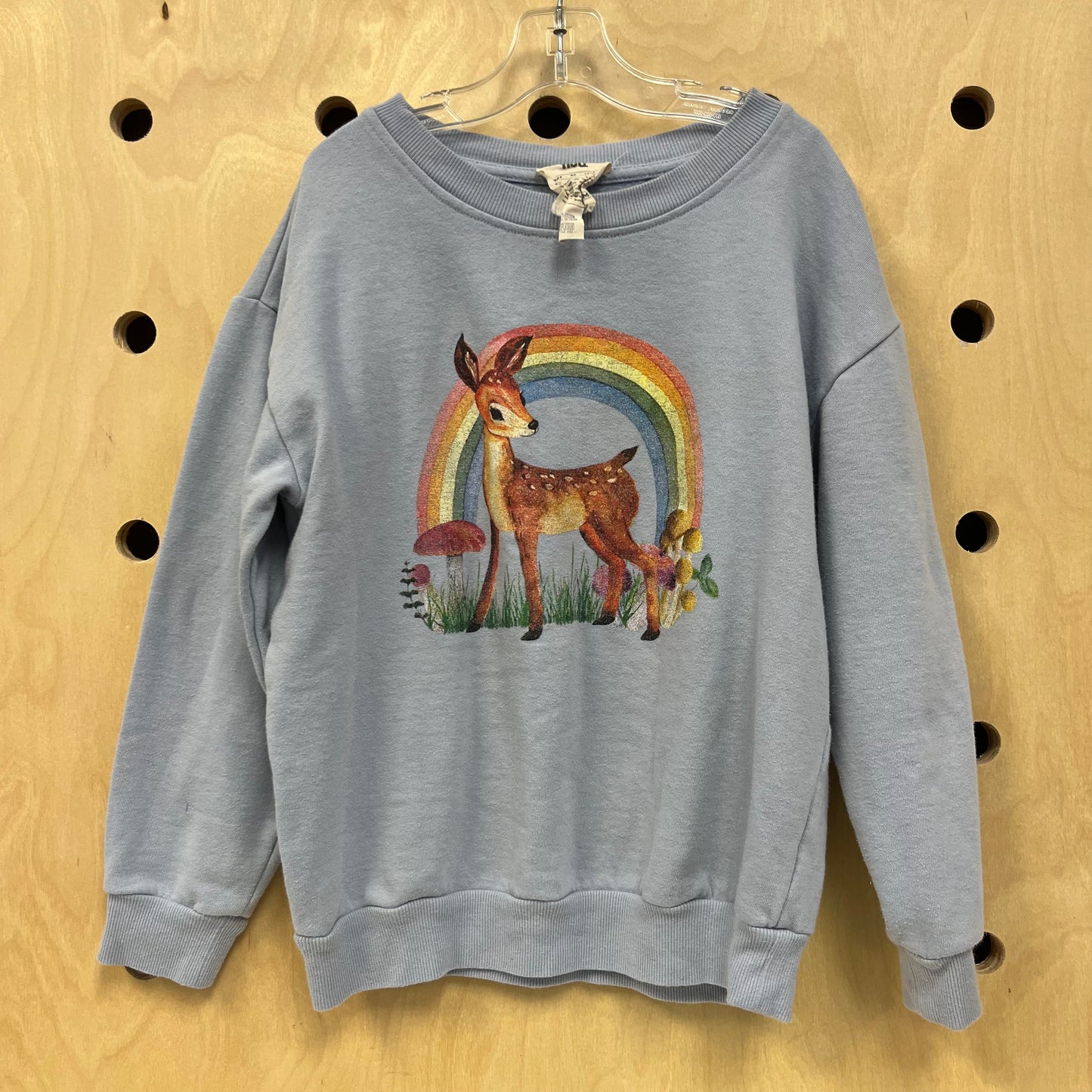 Blue Rainbow Deer Pullover