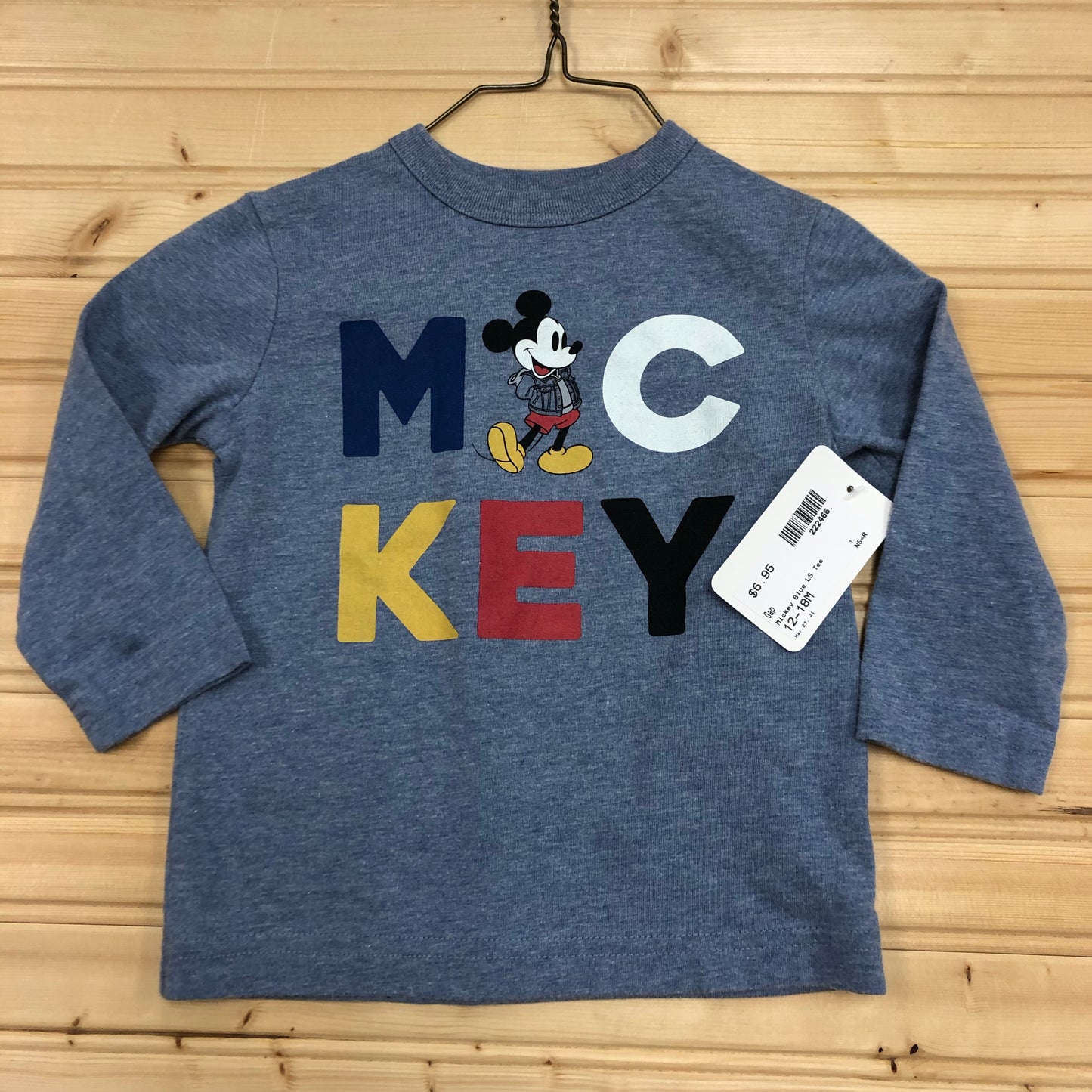 Mickey Blue LS Tee