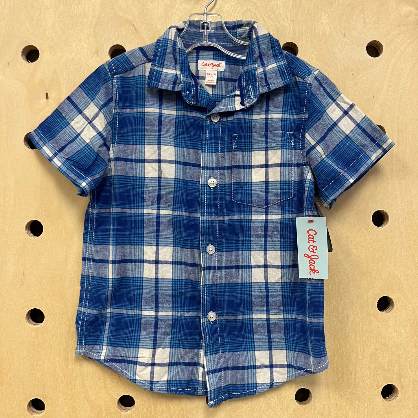 Blue Plaid Shirt NEW!