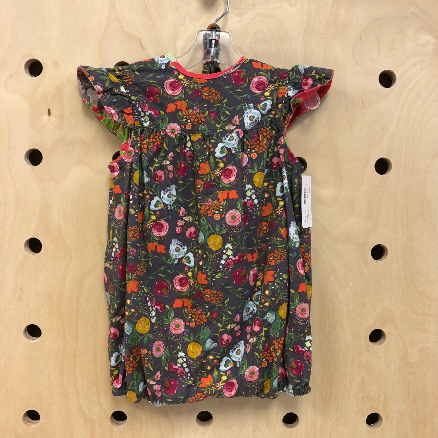 Grey Florals Bubble Romper