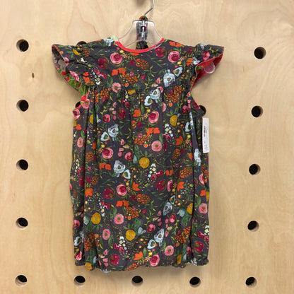 Grey Florals Bubble Romper