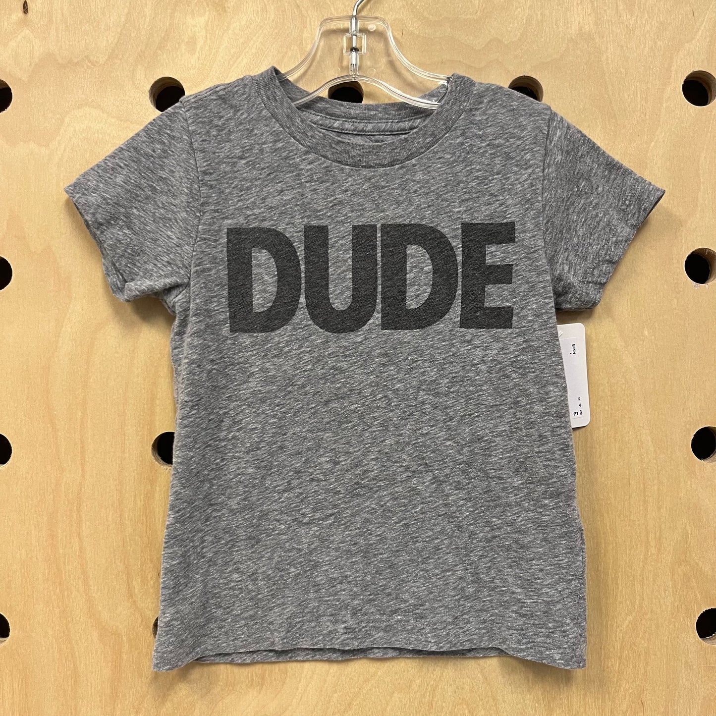 Grey DUDE Tee