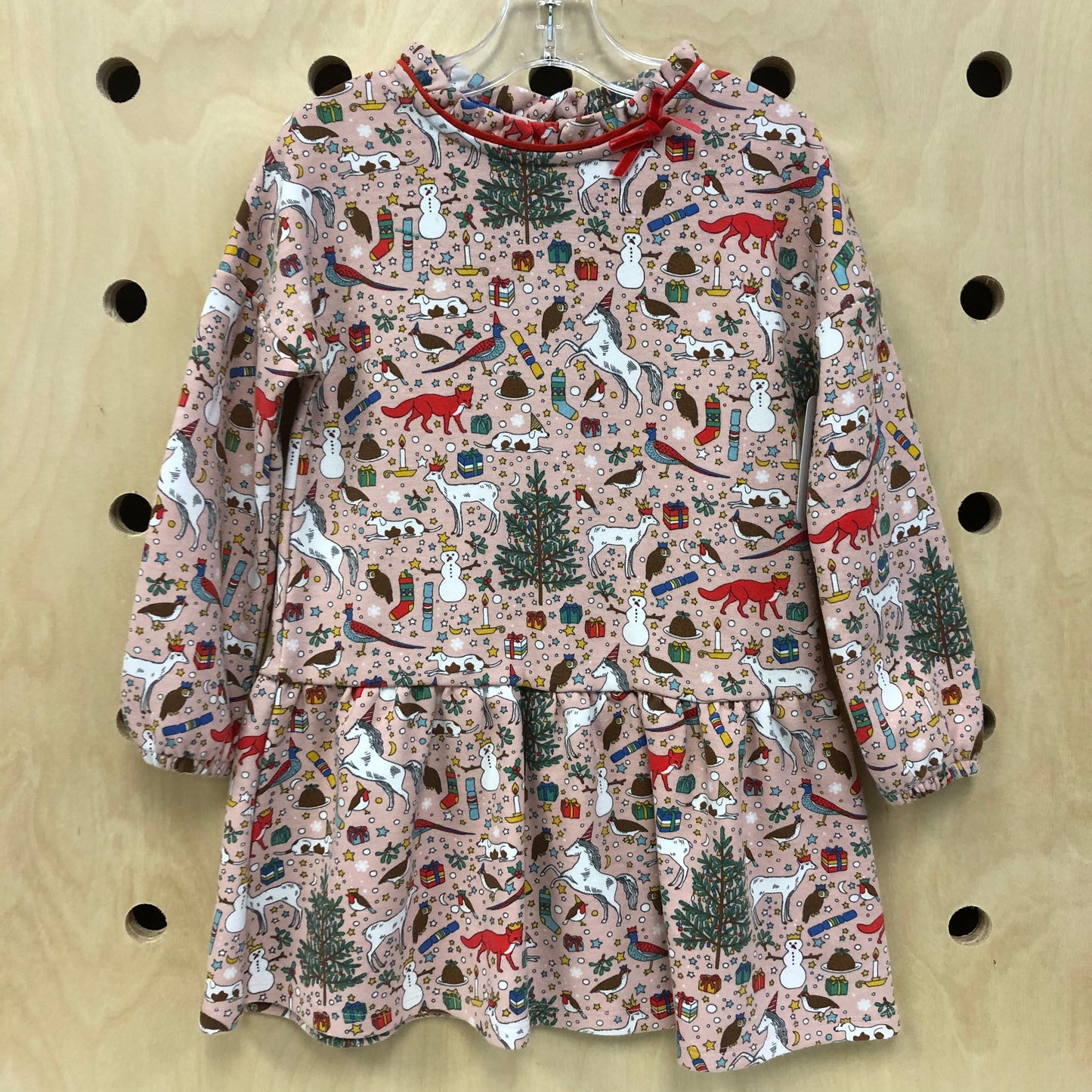 Pink Holiday Things Dress