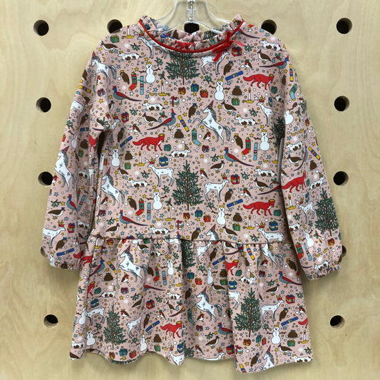 Pink Holiday Things Dress