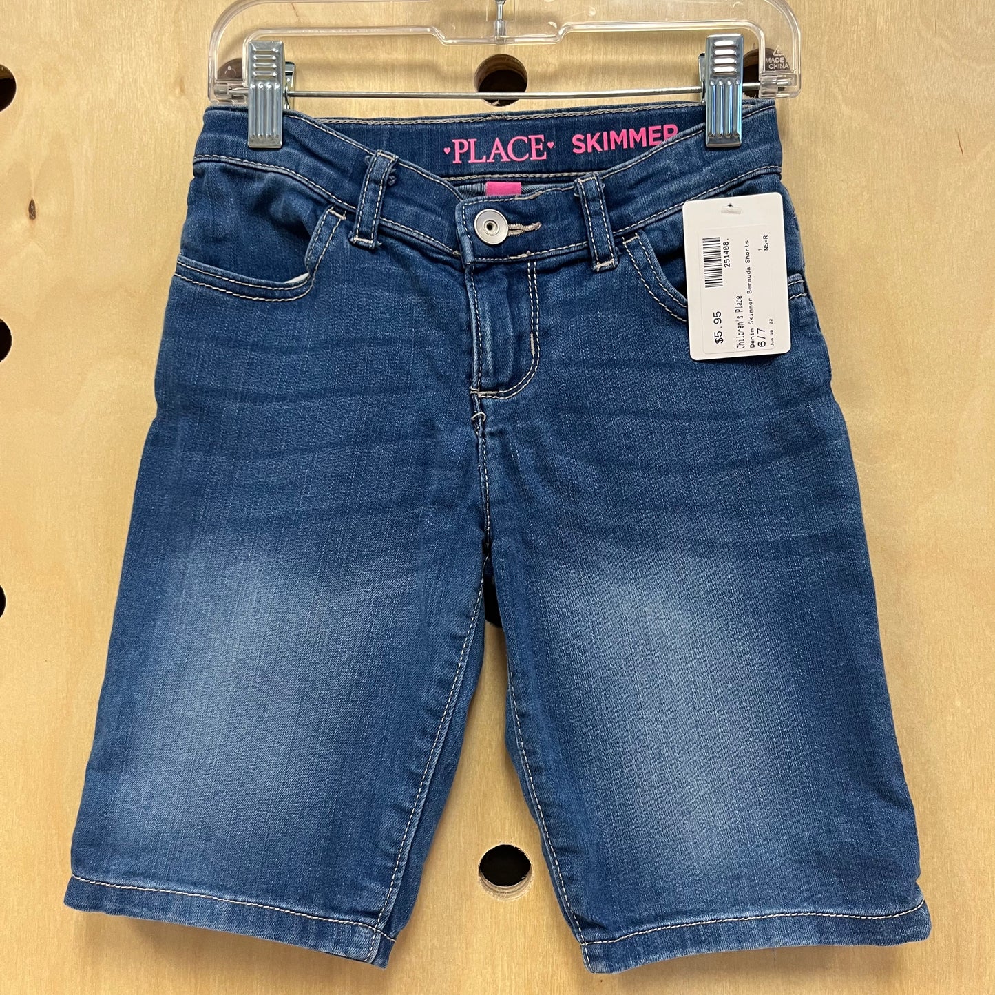Denim Skimmer Bermuda Shorts