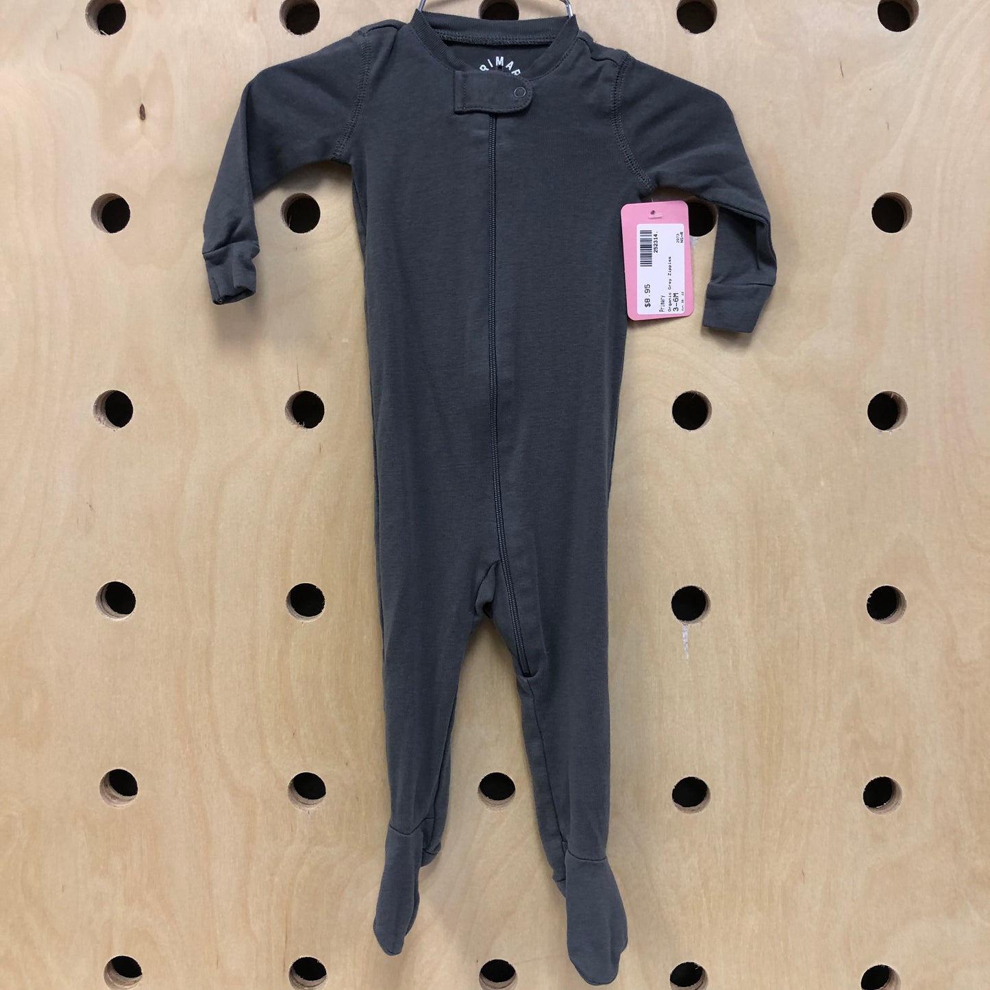 Organic Grey Zippies